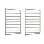 String - Wandleiter für String Regal 50 x 30 cm (2er-Set), braun