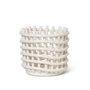 Ferm Living - Keramik Korb, klein, off-white