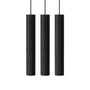 Umage - Chimes Cluster 3 LED-Pendelleuchte, Ø 3 x 22 cm, schwarz