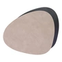 Lind DNA - Tischset Curve L Double, Bull warm grey / schwarz