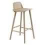 Muuto - Nerd Barhocker H 75 cm, Eiche
