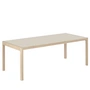 Muuto - Workshop Esstisch, 200 x 92 cm, Eiche / Linoleum warm grey