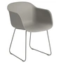 Muuto - Fiber Armchair Sled Base, grau