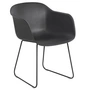 Muuto - Fiber Armchair Sled Base, schwarz