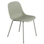 Muuto - Fiber Side Chair Tube Base, dusty green recycled
