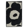 Marimekko - Unikko Jacquard Gästehandtuch 30 x 50 cm, baumwollweiß / dunkelblau