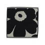 Marimekko - Unikko Jacquard Mini-Handtuch 30 x 30 cm, baumwollweiß / dunkelblau