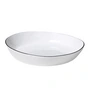 Broste Copenhagen - Salt Servierschale, 21,8 x 24 x H 4,2 cm, weiß / schwarz
