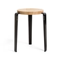 TipToe - LOU Hocker, Eiche natur / graphitschwarz
