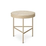 Ferm Living - Travertine Couchtisch, klein, cashmere