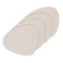 Lind DNA - Glasuntersetzer Curve, Nupo soft nude (4er-Set)