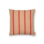 Ferm Living - Grand Kissen, 50 x 50 cm, camel / rot