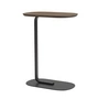 Muuto - Relate Side Table, H 73,5 cm, Eiche geräuchert / schwarz