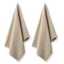 Humdakin - Geschirrtuch aus Biobaumwolle, 45 x 70 cm, light stone (2er-Set)