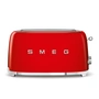 Smeg - 2-Schlitz Toaster TSF02, lang / rot