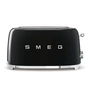Smeg - 2-Schlitz Toaster TSF02, lang / schwarz