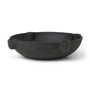 Ferm Living - Bowl Keramik Kerzenständer, Ø 27 x H 6,8 cm, dunkelgrau