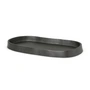 Ferm Living - Yama Ablage oval, schwarz
