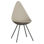 Fritz Hansen - Drop Stuhl, warm graphite / light beige