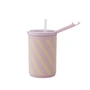 Design Letters - Kids life Trinkhalm-Becher 330 ml, lavendel