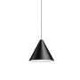 Flos - String Light Pendelleuchte, Kegelkopf, Kabellänge: 12 m, schwarz