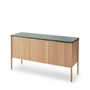 Fritz Hansen - Skagerak Jut Sideboard, Eiche / Marmor grün
