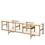 Design House Stockholm - Frame Regal low, 191,8 x 39 x 58 cm, Eiche / weiß