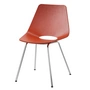 Thonet - S 661 Stuhl, Chrom / Buche rostrot