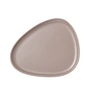 Lind DNA - Curve Stoneware Dinner Teller, 30 x 26 cm, warm grey