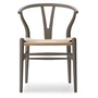 Carl Hansen - CH24 Soft Wishbone Chair Ilse Crawford, Buche soft slate / Naturgeflecht