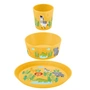 Koziol - Connect Kinder-Geschirrset Africa, organic yellow (3er-Set)