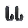 Normann Copenhagen - Curve Wandhaken Mini, matt schwarz (2er-Set)