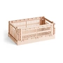 HAY - Colour Crate Korb S, 26,5 x 17 cm, powder, recycled