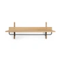 Ferm Living - Sector Wandgarderobe, Eiche / Messing schwarz
