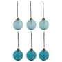 House Doctor - Lolli Christbaumkugel, Ø 6 cm, blau (6er-Set)