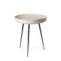 Mater - Bowl Table medium, Ø 46 x H 52 cm, grau (Wood Waste Edition)