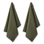 Humdakin - Geschirrtuch aus Biobaumwolle, 45 x 70 cm, evergreen (2er-Set)