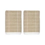 Mette Ditmer - Tile Gästehandtuch 38 x 60 cm, sand / off-white (2er-Set)