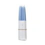 Broste Copenhagen - Tapers getauchte Spitzkerze, Ø 1,2 cm, plein air light blue (10er-Set)