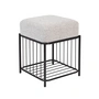 Livingstone - Comfy Hocker 35 x 35 cm, schwarz / grau
