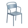 Muuto - Linear Steel Armchair Outdoor, hellblau