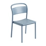 Muuto - Linear Steel Side Chair Outdoor, hellblau