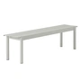 Muuto - Linear Steel Bank Outdoor, 170 cm, grau