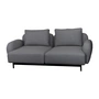 Cane-line - Aura Sofa 10, 2-Sitzer, dunkelgrau, (Cane-line Ambience)