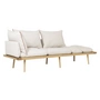 Umage - Lounge Around 3-Sitzer Sofa, Eiche / white sands