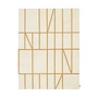 Kvadrat - Kelim Untitled_AB13 Teppich, 180 x 240 cm, beige / gelb (0001 Sun light)