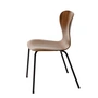 Thonet - S 220 Stuhl, Nussbaum / Gestell schwarz RAL 9005