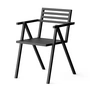 NINE - 19 Outdoors Stacking Armchair, schwarz