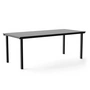NINE - 19 Outdoors Dining Tisch, rechteckig, 200 x 90 cm, schwarz
