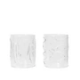 Ferm Living - Doodle Trinkglas 35 cl, klar (2er-Set)